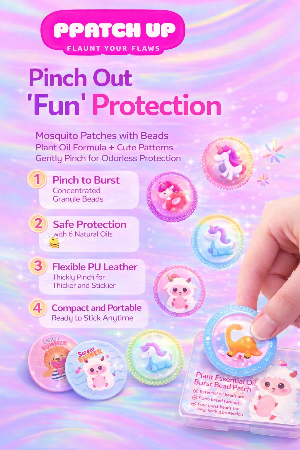 Mosquito Beads Patch – Plant-Powered Repellent for Kids & Family