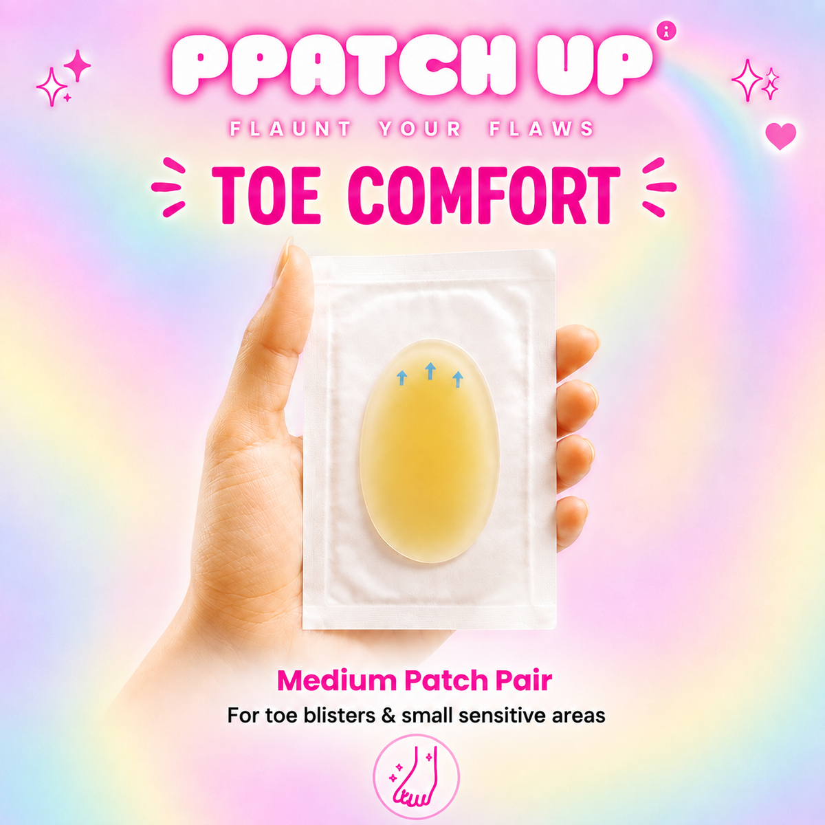 PPATCH UP™ Hydrocolloid Blister Protection Patches